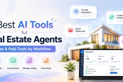 Best AI tools for real estate agents with AI-powered lead generation, property marketing, listings, follow-ups, and workflow tools