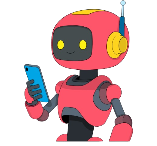 robot using phone 